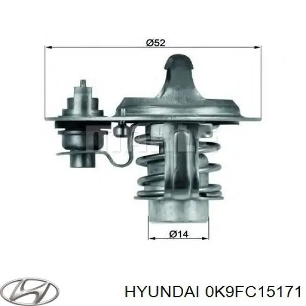 0K9FC15171 Hyundai/Kia термостат
