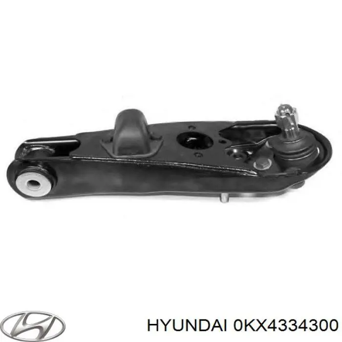 0KX4334300 Hyundai/Kia Важіль передньої підвіски нижній, правий