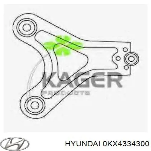 Купити 0KX4334300 Hyundai/Kia Важіль передньої підвіски нижній, правий