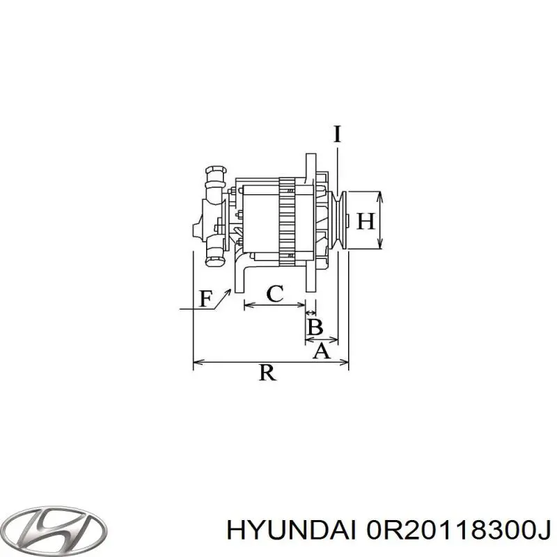 Генератор 0R20118300J Hyundai/Kia