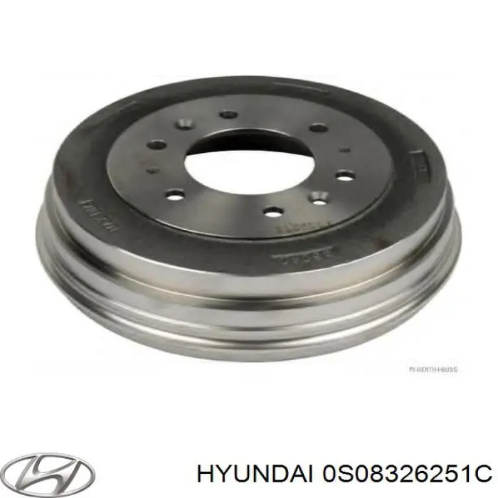 0S08326251C Hyundai/Kia Барабан гальмівний задній