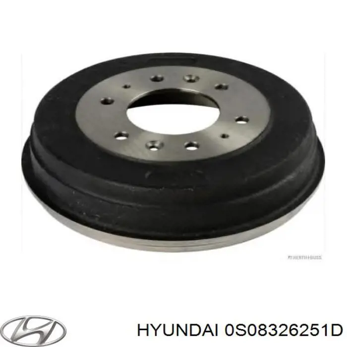 Купити 0S08326251D Hyundai/Kia Барабан гальмівний задній
