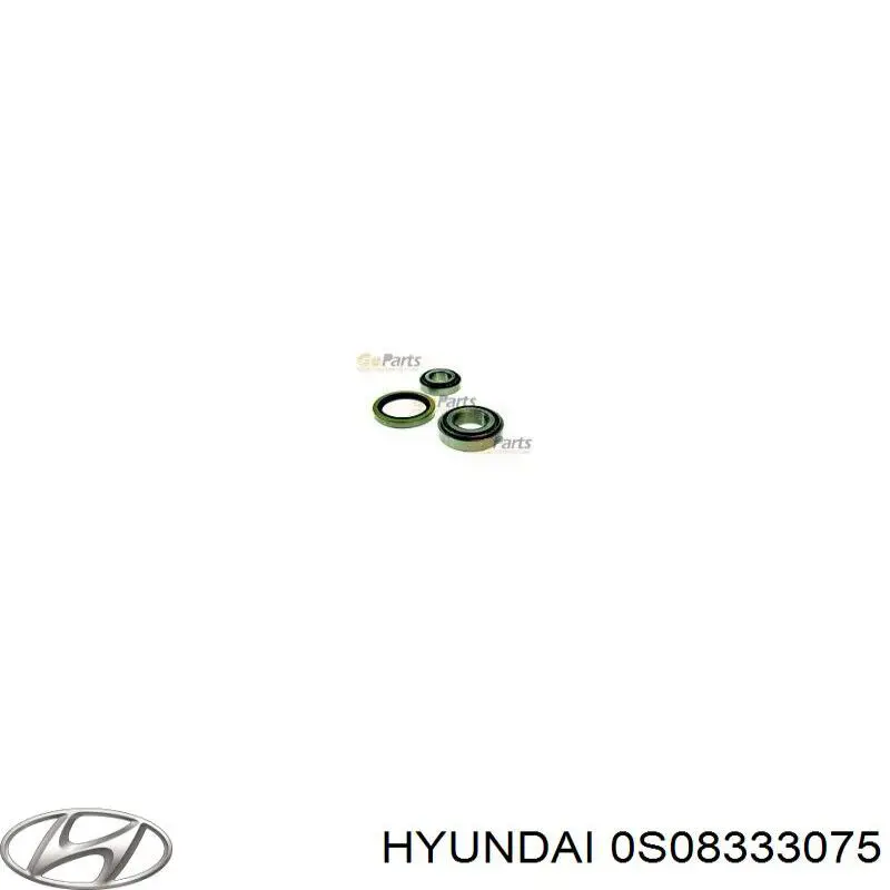 Підшипник маточини передньої, зовнішній 0S08333075 Hyundai/Kia