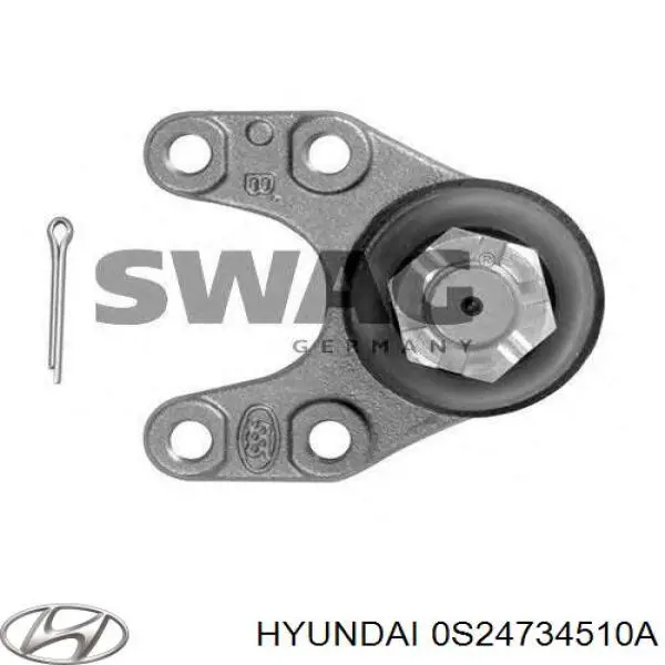 Кульова опора, нижня 0S24734510A Hyundai/Kia