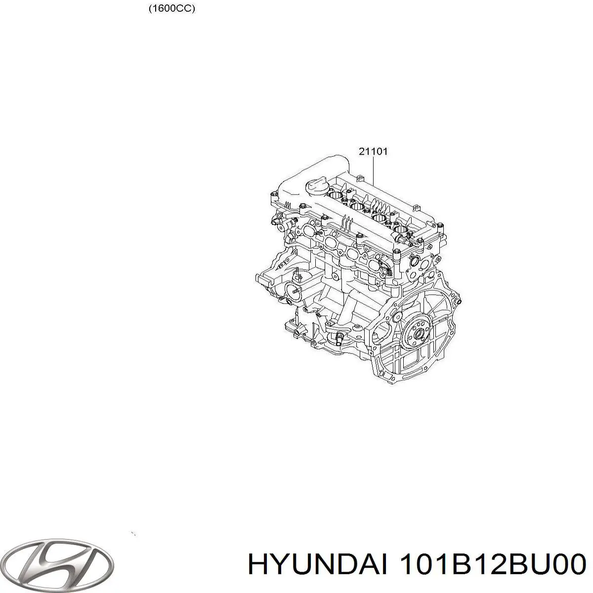 ДВЗ Hyundai/Kia 101B12BU00 ціна, від 1197.25 USD