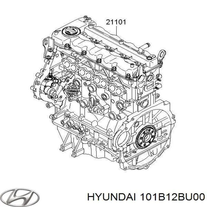 Двигун у зборі Hyundai Elantra (HD) (Хендай Елантра)
