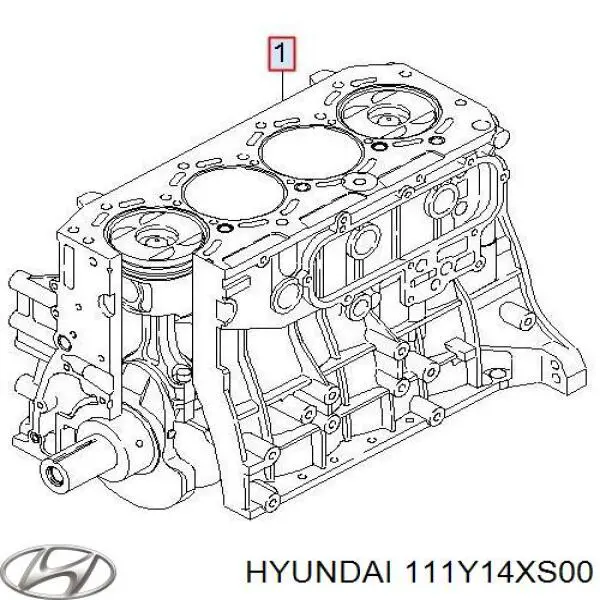 ДВЗ Hyundai/Kia 111Y14XS00 ціна, від 1834.09 USD