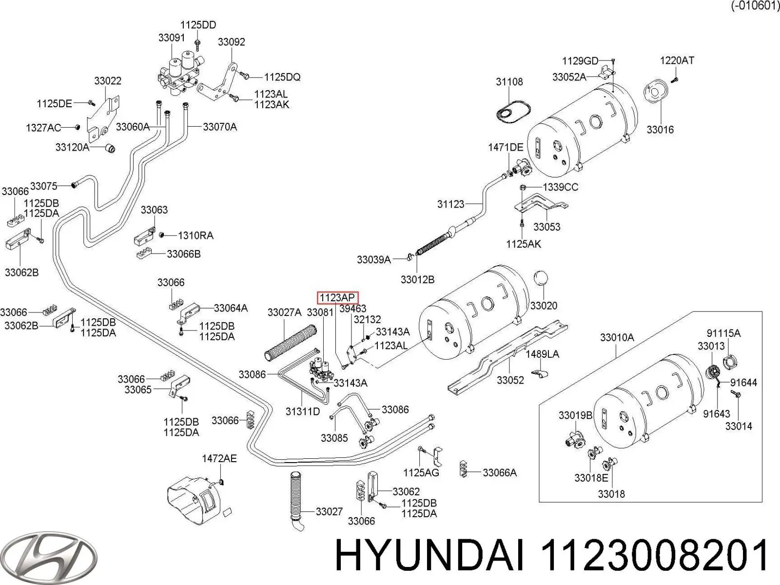  Hyundai/Kia 1123008203 ціна, від 1.39 USD