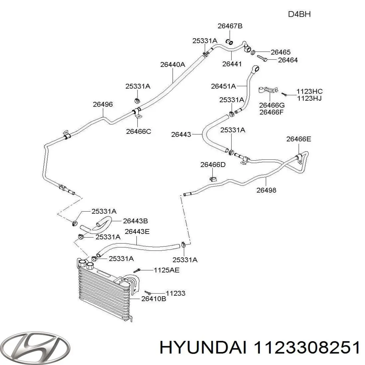  Hyundai/Kia 1123308251 ціна, від 2.51 USD