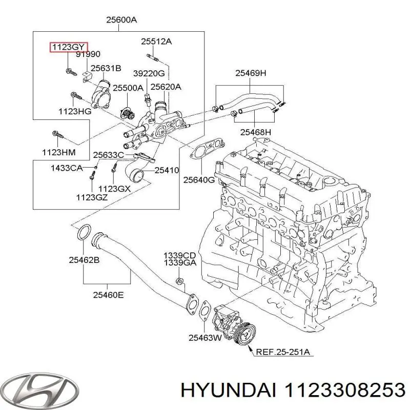 Купити 1123308256K Hyundai/Kia 