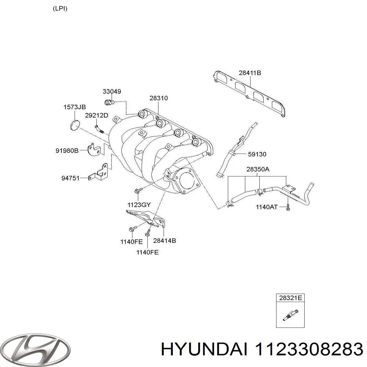 Купити 1123308281 Hyundai/Kia 