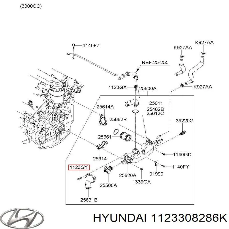  Hyundai/Kia 1123308286K ціна, від 1.52 USD