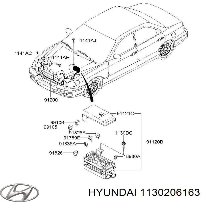  Hyundai/Kia 1130206163 ціна, від 0.22 USD