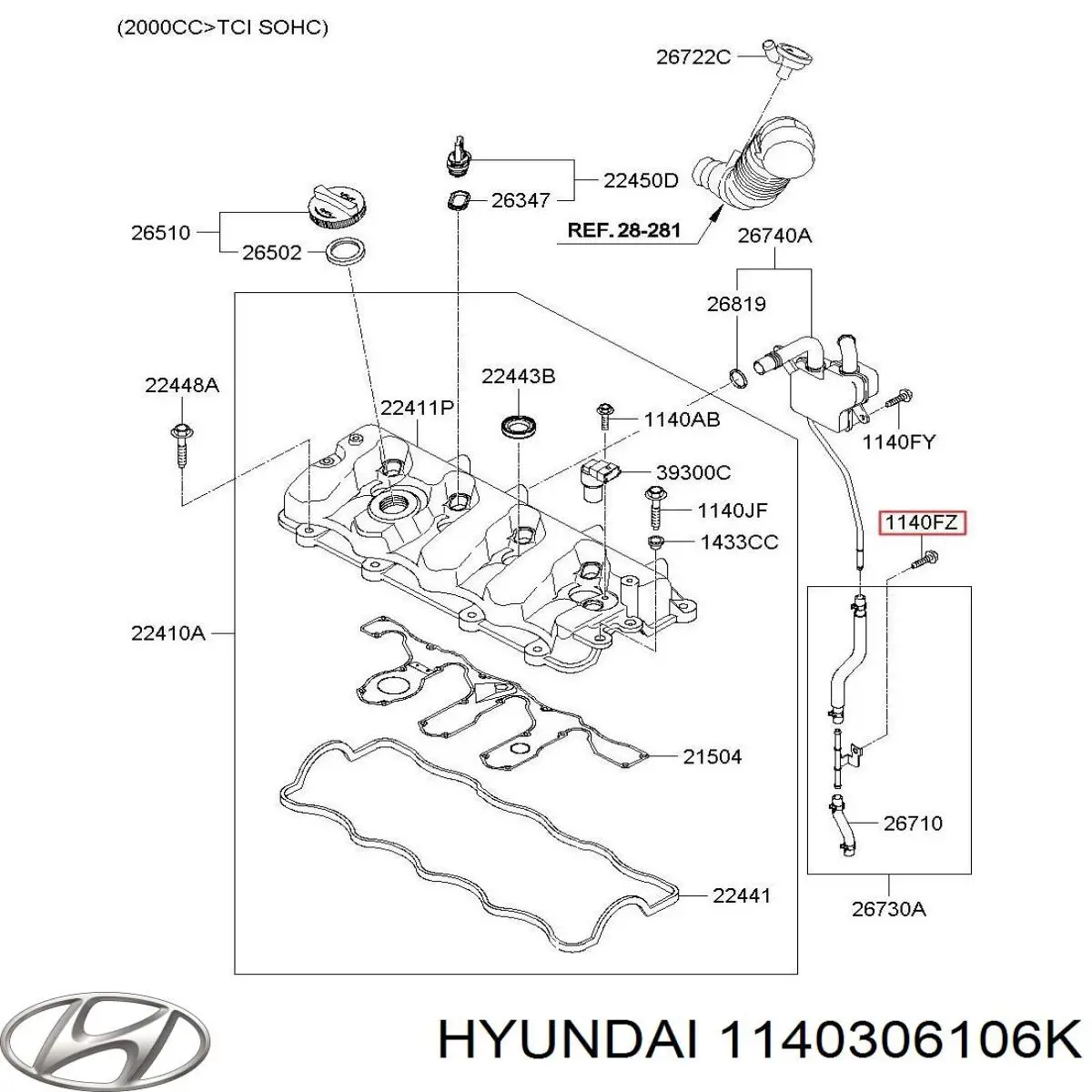 1140306106K Hyundai/Kia 