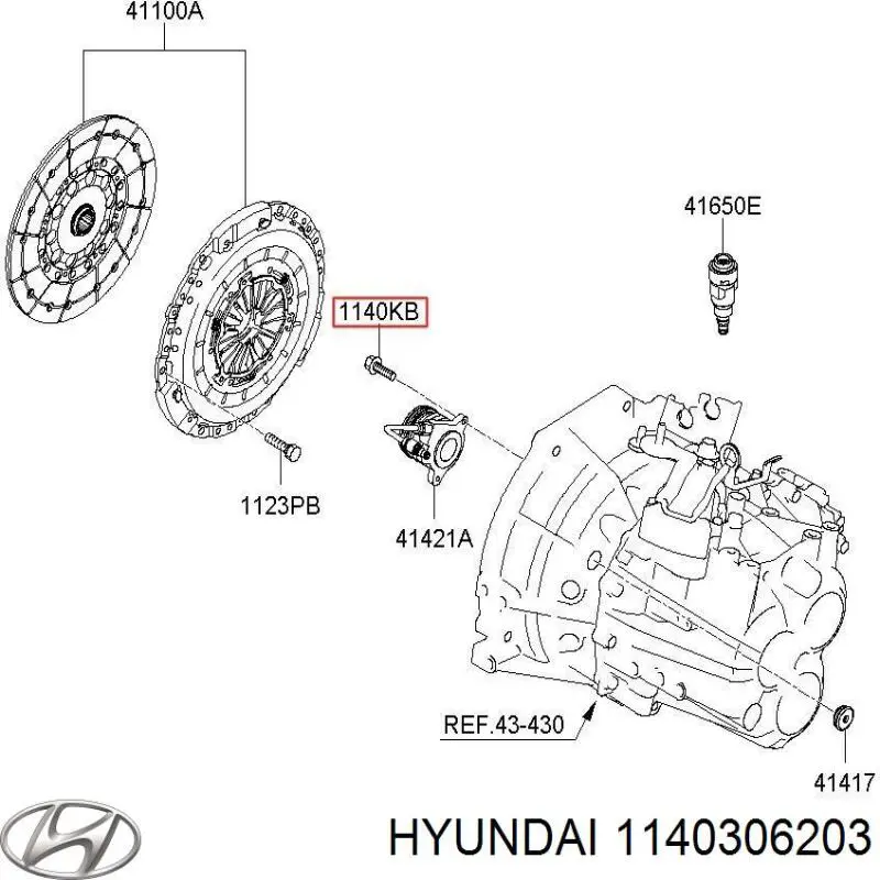  Hyundai/Kia 1140306206K ціна, від 0.73 USD