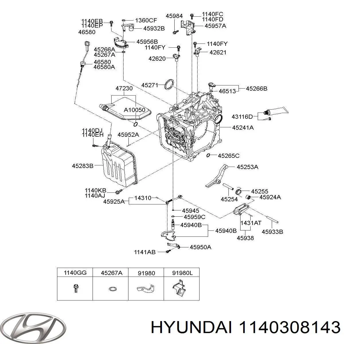 Купити 1140308143 Hyundai/Kia 