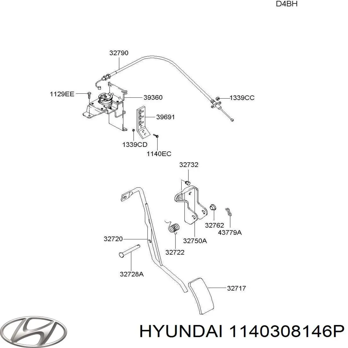  Hyundai/Kia 1140308146P ціна, від 2.04 USD