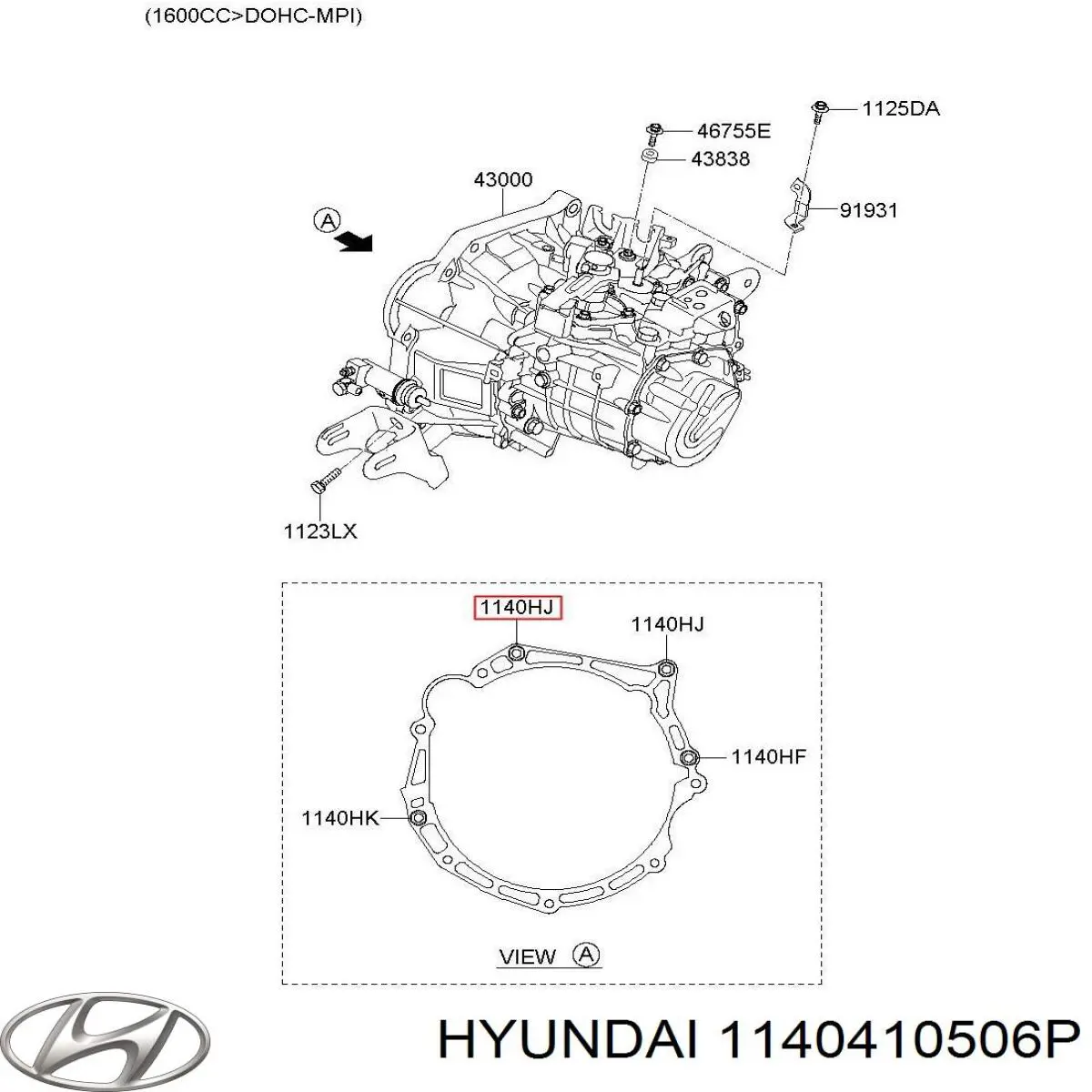  Hyundai/Kia 1140410503 ціна, від 6.49 USD