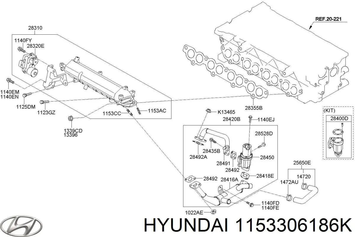 1153306186K Hyundai/Kia 