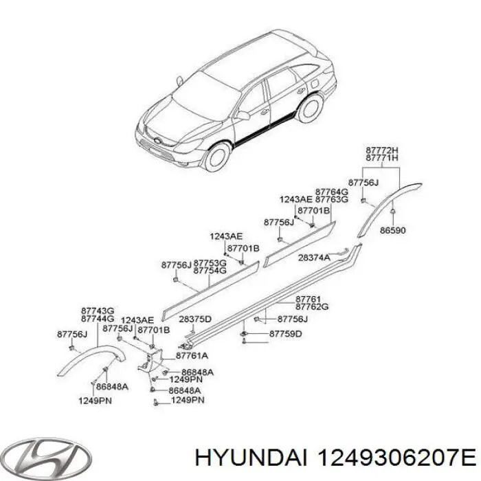 Купити 1249306207E Hyundai/Kia 