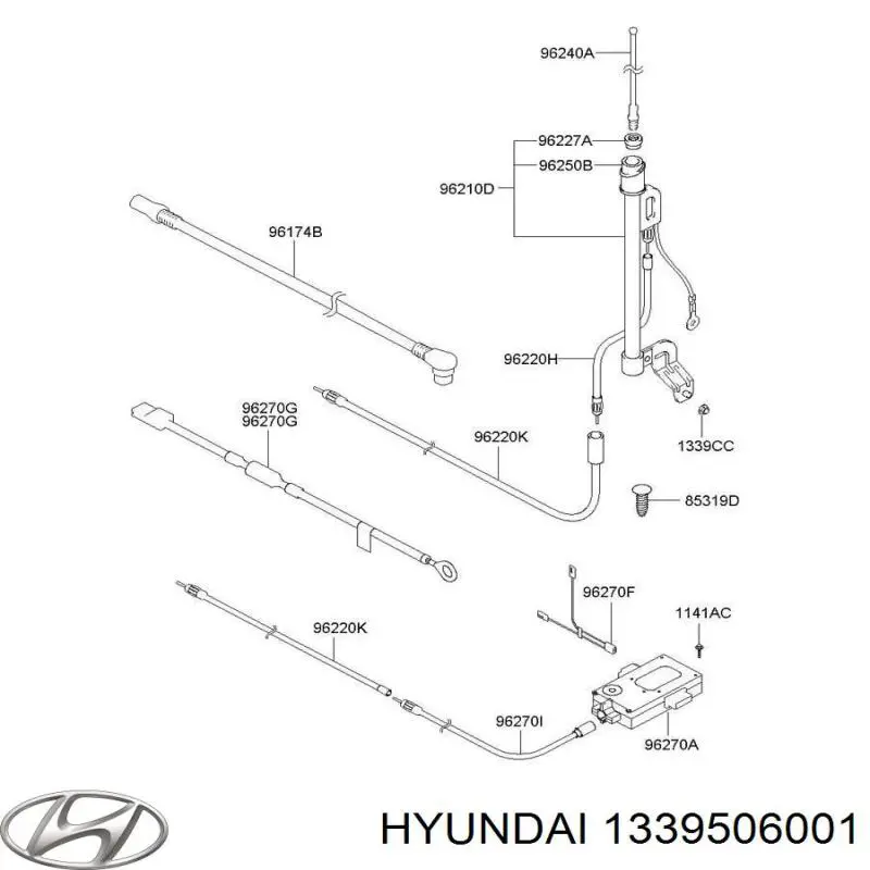  Hyundai/Kia 1339506001 ціна, від 0.84 USD
