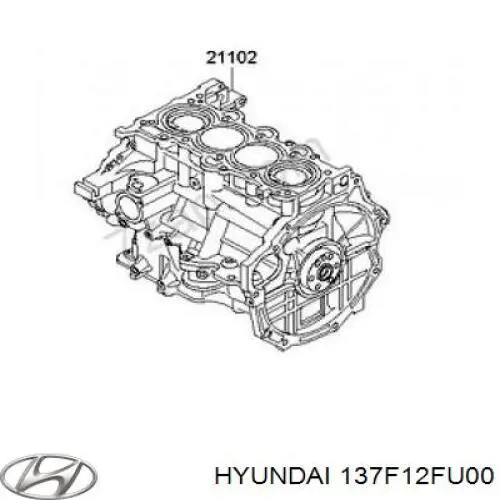 137F12FU00 Hyundai/Kia Мотор в зборі