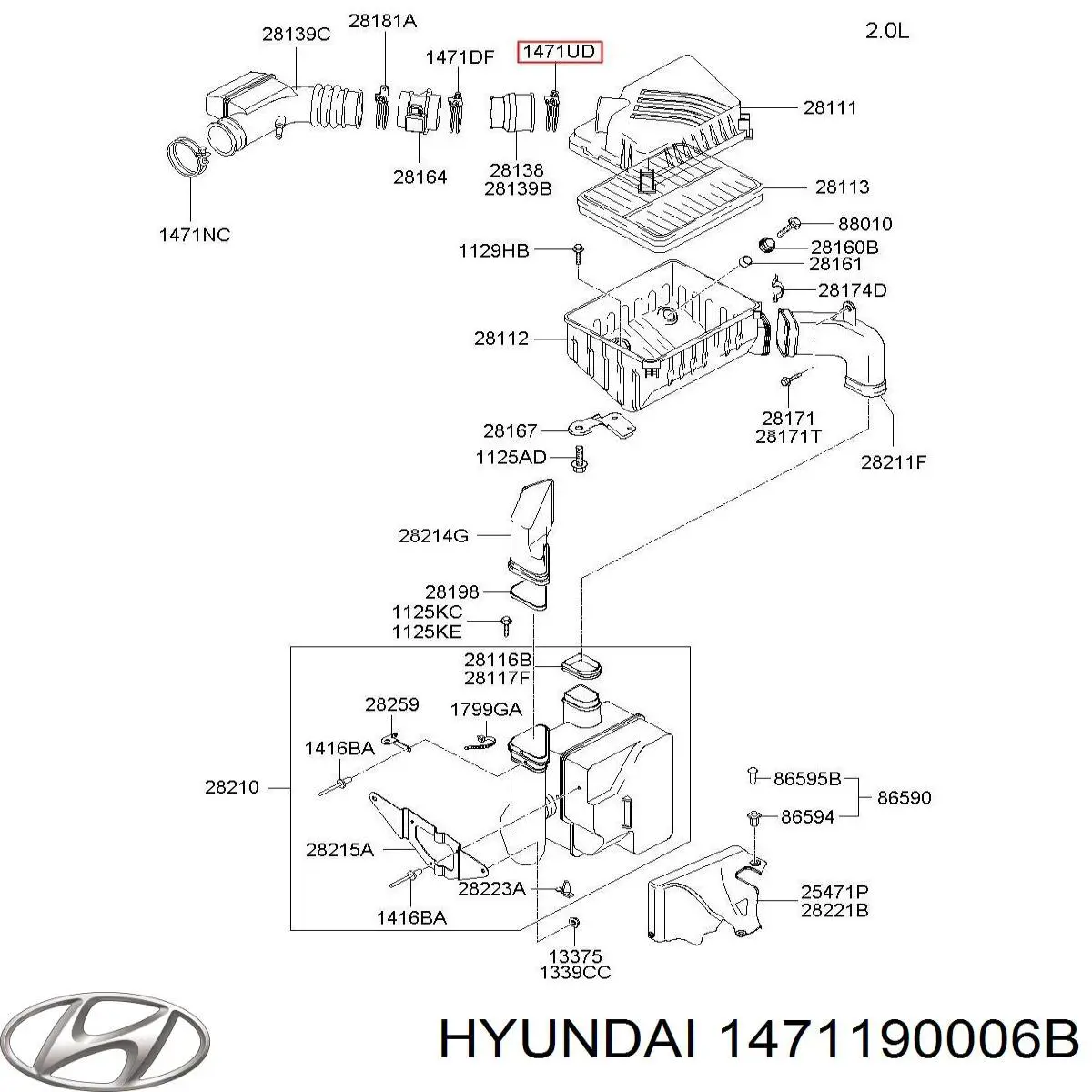  281922E500 Hyundai/Kia