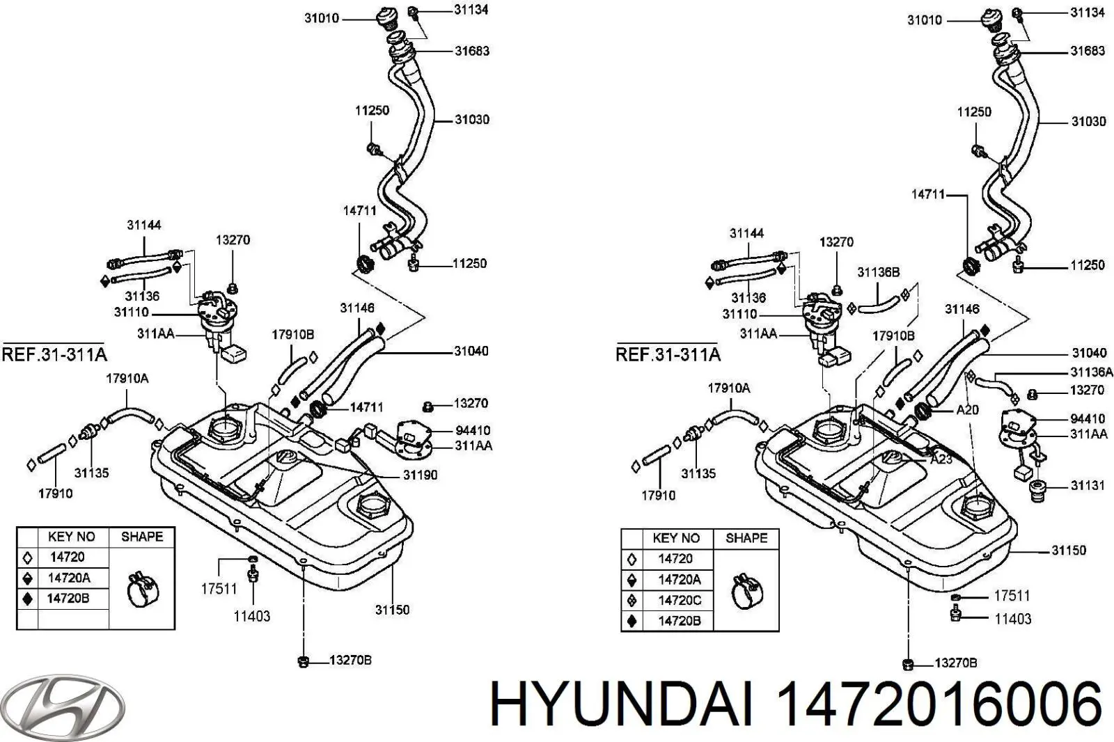  1472016006 Hyundai/Kia