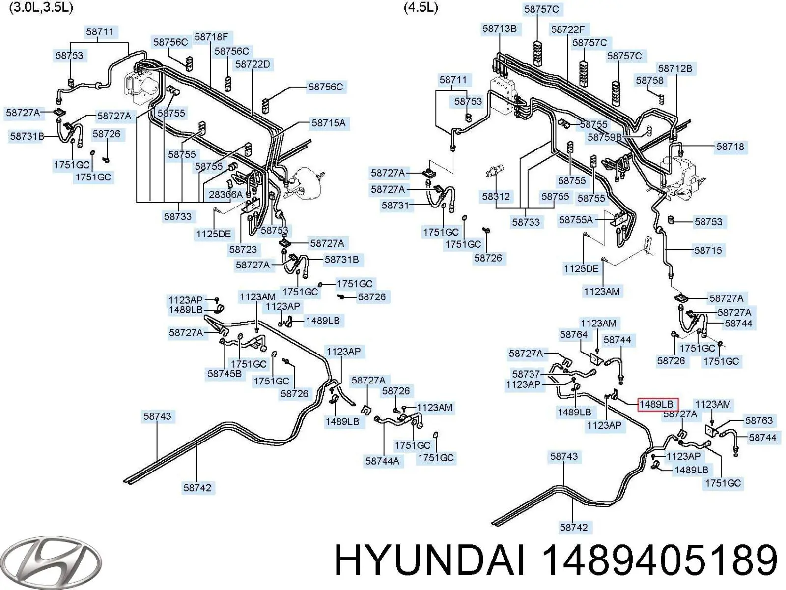  Hyundai/Kia 1489405189 ціна, від 0.42 USD