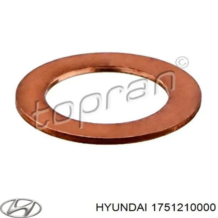 Купити 1751210000 Hyundai/Kia Прокладка пробки піддону двигуна