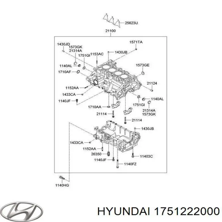 Купити 1751222000 Hyundai/Kia 