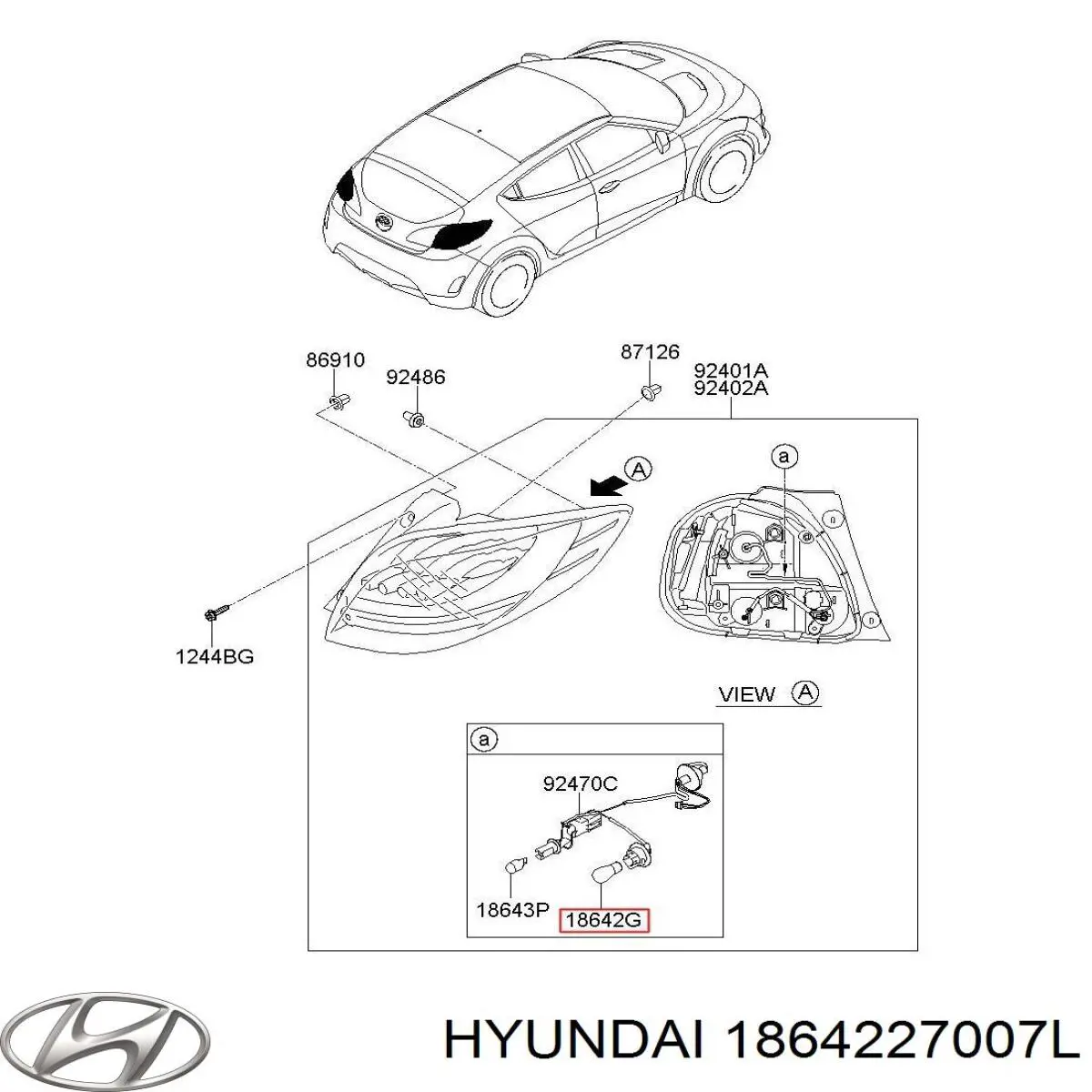 Купити 1864227007L Hyundai/Kia Лампочки