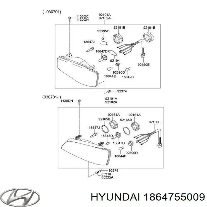  1864755009 Hyundai/Kia