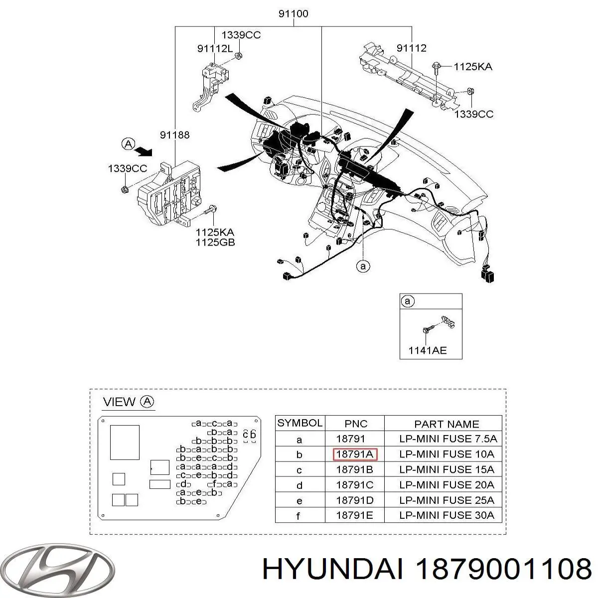 1879001108 Hyundai/Kia Запобіжник