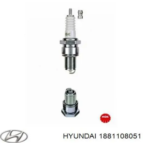 Свічки автомобільні Hyundai/Kia 1881108051 ціна, від 2.36 USD