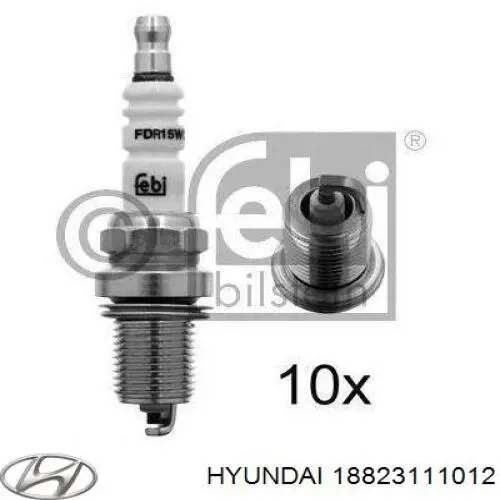 Свічки автомобільні Hyundai/Kia 18823111012 ціна, від 3.18 USD