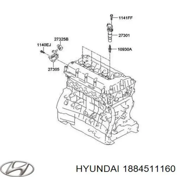 Свіча запалювання 1884511160 Hyundai/Kia