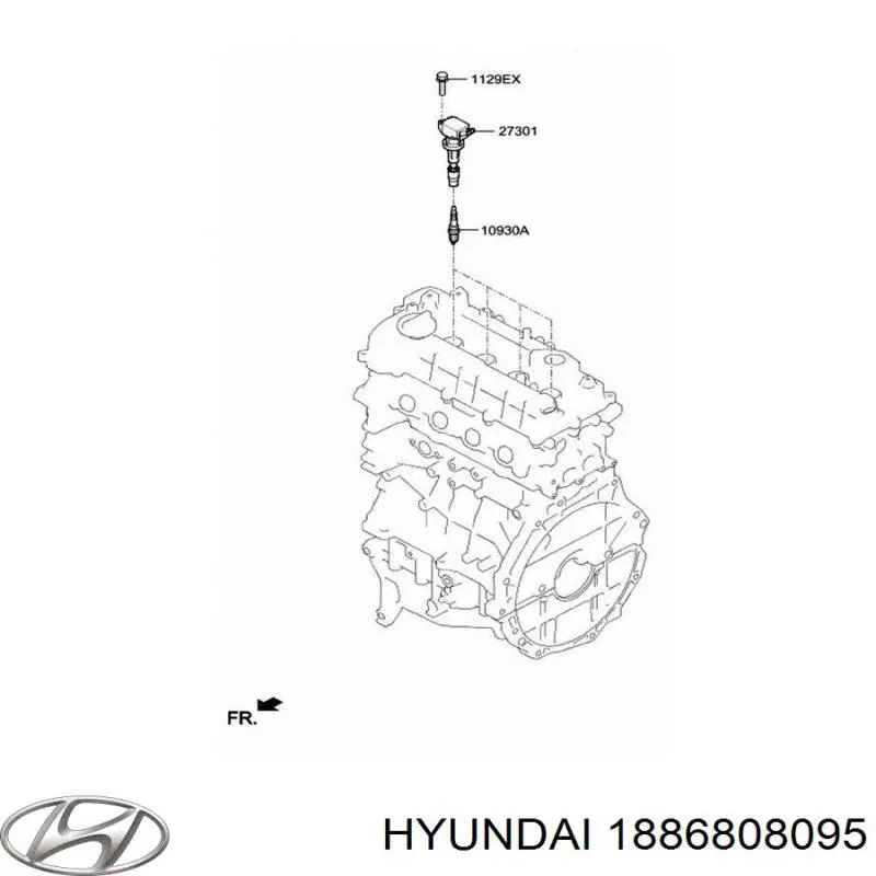 1886808095 Hyundai/Kia свіча запалювання