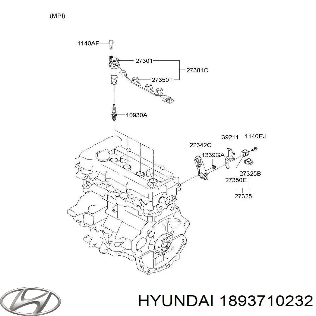  Hyundai/Kia 1893710232 ціна, від 0.25 USD