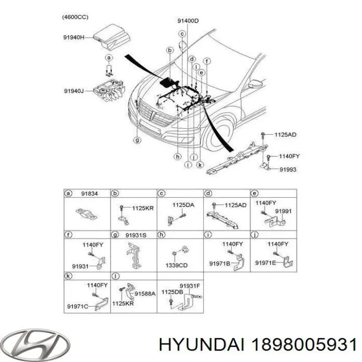 Купити 1898005931 Hyundai/Kia Запобіжник
