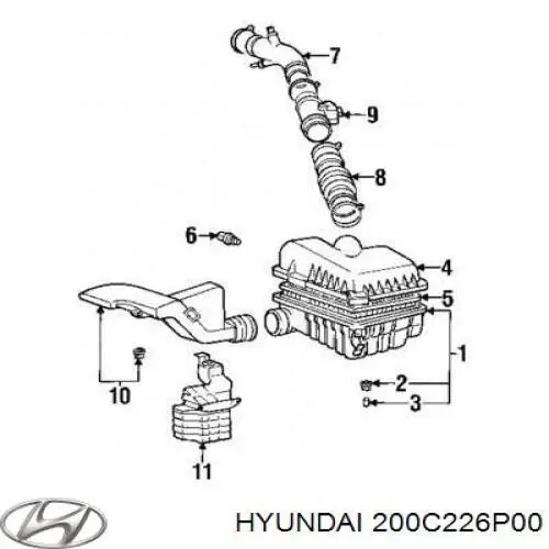 200C226P00 Hyundai/Kia Мотор в зборі