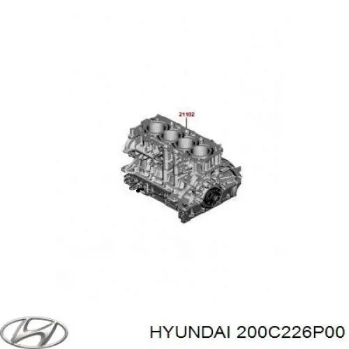 ДВЗ Hyundai/Kia 200C226P00 ціна, від 332.93 USD