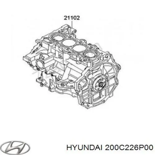 Купити 200C226P00 Hyundai/Kia Двигун