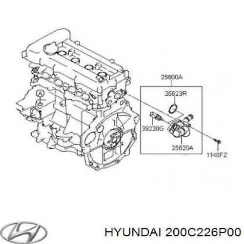 Двигун 200C226P00 Hyundai/Kia