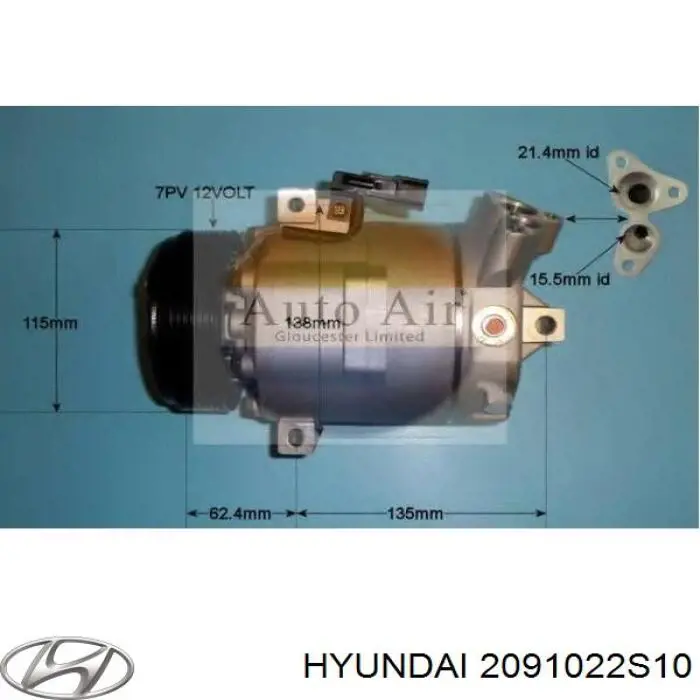 2091022AE0 Hyundai/Kia комплект прокладок двигуна, повний
