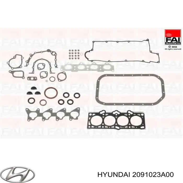 2091023A00 Hyundai/Kia комплект прокладок двигуна, повний