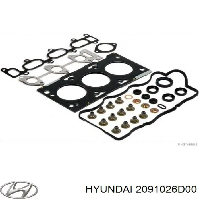 Комплект прокладок двигуна, повний на Hyundai Matrix (FC)