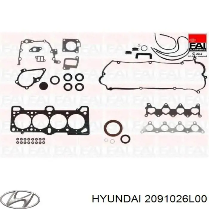 2091026L00 Hyundai/Kia комплект прокладок двигуна, повний