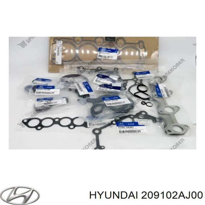 Комплект прокладок двигуна, повний Hyundai/Kia 209102AJ00 ціна, від 206.31 USD