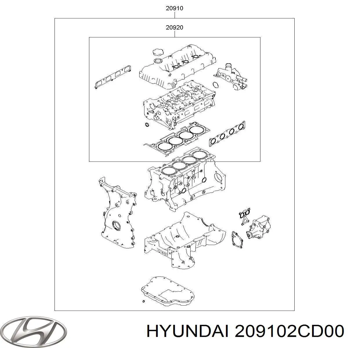  209102CD00 Hyundai/Kia